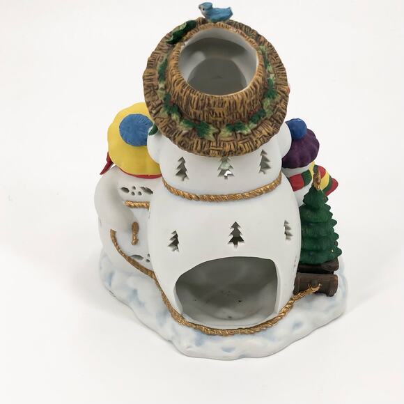 Partylite Retired Snowbell Holiday Family Tealight Candle Holder Snowmen - Picture 8 of 13